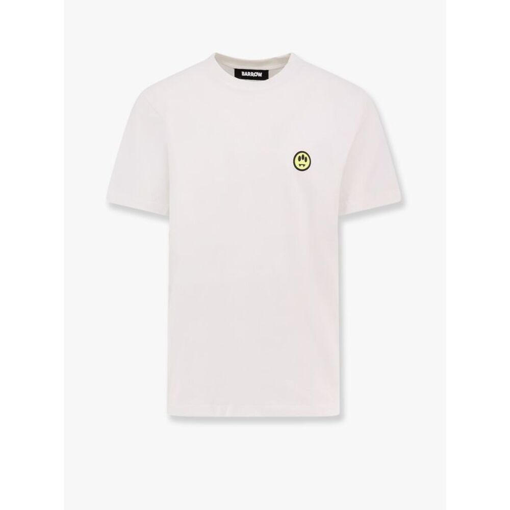 Barrow Men Cotton T-Shirt With Frontal And Back Logo Print
